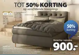Jysk Dreamzone andelva boxspring + tosen topmatras aanbieding
