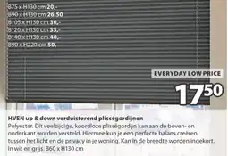 Jysk HVEN up & down verduisterend plisségordijnen aanbieding