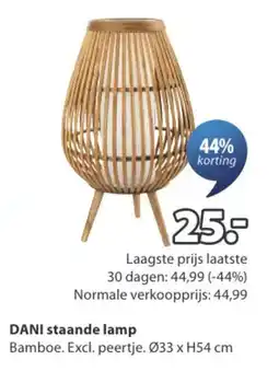 Jysk DANI staande lamp aanbieding