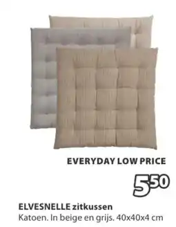 Jysk ELVESNELLE zitkussen aanbieding