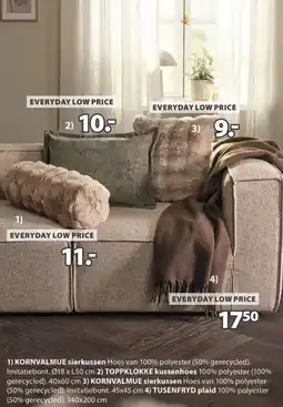 Jysk KORNVAlMUE sierkussen aanbieding