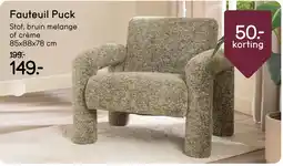 Leen Bakker Fauteuil Puck aanbieding
