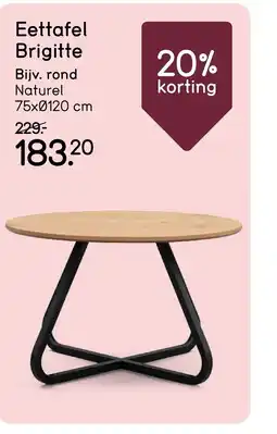 Leen Bakker Eettafel Brigitte aanbieding