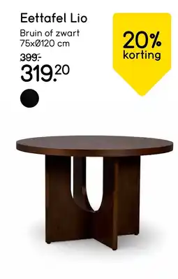Leen Bakker Eettafel Lio aanbieding