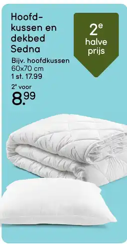 Leen Bakker Hoofdkussen en dekbed Sedna aanbieding