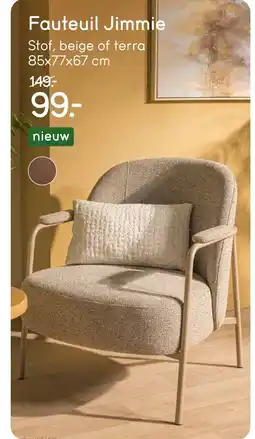 Leen Bakker Fauteuil Jimmie aanbieding