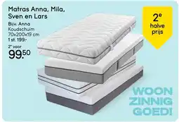 Leen Bakker Matras Anna, Mila, Sven en Lars aanbieding