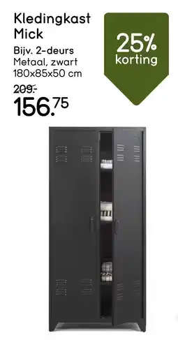 Leen Bakker Kledingkast Mick aanbieding