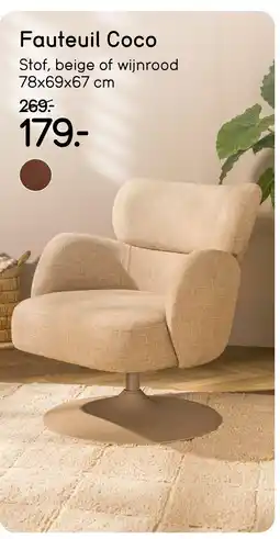 Leen Bakker Fauteuil Coco aanbieding