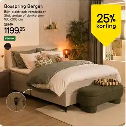 Leen Bakker Boxspring Bergen aanbieding