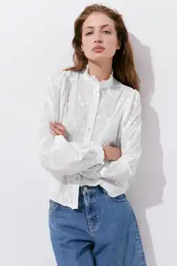 Wehkamp Mango blouse met borduursels - wit aanbieding