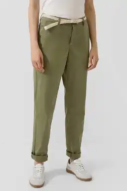 Wehkamp s.Oliver tapered regularwaist casual broek kaki aanbieding
