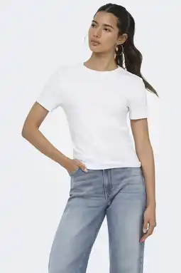 Wehkamp ONLY T-shirt - wit aanbieding
