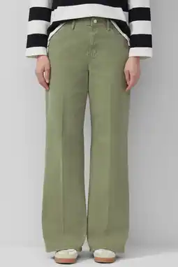 Wehkamp s.Oliver highwaist wide leg jeans kaki aanbieding
