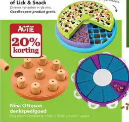 Dierspecialist Nina Ottoson Denkspeelgoed aanbieding