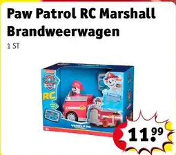 Kruidvat Paw Patrol RC Marshall Brandweerwagen aanbieding
