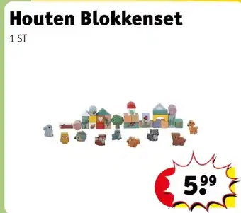 Kruidvat Houten Blokkenset aanbieding