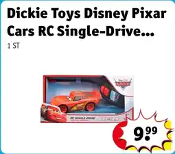 Kruidvat Dickie Toys Disney Pixar Cars RC Single-Drive Lightning McQueen aanbieding