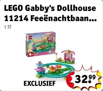 Kruidvat LEGO Gabby's Dollhouse 11214 Feeënachtbaan en Theekransje aanbieding