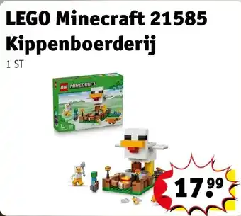 Kruidvat LEGO Minecraft 21585 Kippenboerderij aanbieding