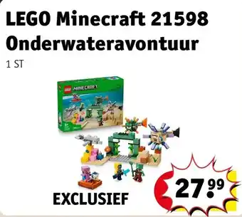 Kruidvat LEGO Minecraft 21598 Onderwateravontuur aanbieding