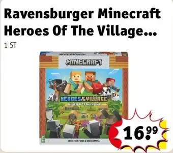 Kruidvat Ravensburger Minecraft Heroes Of The Village Junior aanbieding