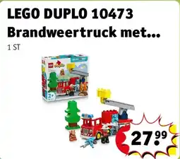 Kruidvat LEGO DUPLO 10473 Brandweertruck met Slang en Brandweerman aanbieding