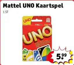 Kruidvat Mattel UNO Kaartspel aanbieding