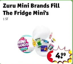 Kruidvat Zuru Mini Brands Fill The Fridge Mini's aanbieding
