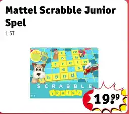 Kruidvat Mattel Scrabble Junior Spel aanbieding