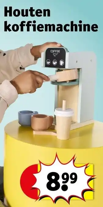Kruidvat Houten koffiemachine aanbieding