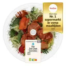 Albert Heijn AH Stoommaaltijd kip zoet zuur XL aanbieding
