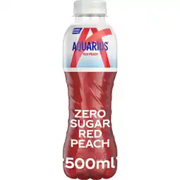Albert Heijn Aquarius Red peach zero sugar aanbieding