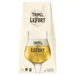 Albert Heijn LeFort Tripel 4-pack aanbieding