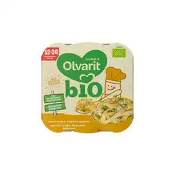 Albert Heijn Olvarit Bio 12+ mnd doperwtjes venkel quinoa aanbieding