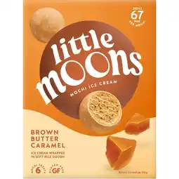 Albert Heijn Little Moons Mochi ijs brown butter caramel aanbieding