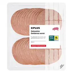 PLUS PLUS Gekookte Gelderse worst GVP aanbieding