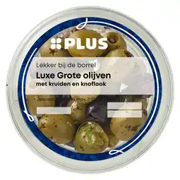 PLUS PLUS Luxe XXL olijven kruiden en knoflook aanbieding