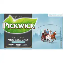 PLUS Pickwick Earl grey mild decaffeinated aanbieding