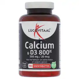 PLUS Lucovitaal Calcium 500mg D3 20mcg aanbieding