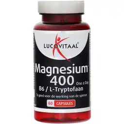 PLUS Lucovitaal Magnesium Caps 400Mg B6 aanbieding