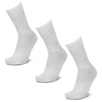 Foot Locker Adidas Mid Cut Crew 3 Pack Sokken Unisex - Wit - Maat 43-45 aanbieding