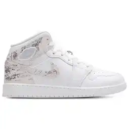 Foot Locker Jordan Aj1 Mid Kindersneakers - Wit - Maat 36.5 - Leer aanbieding