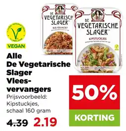 PLUS Alle De Vegetarische Slager Vleesvervangers aanbieding