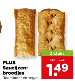 PLUS PLUS Saucijzen-broodjes aanbieding