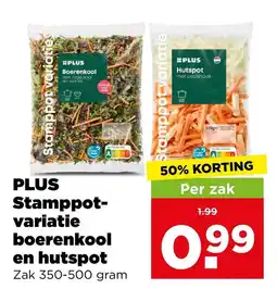 PLUS PLUS Stamppot-variatie boerenkool en hutspot aanbieding