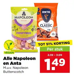 PLUS Alle Napoleon en Anta aanbieding