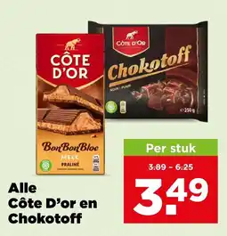 PLUS Alle Côte D'or en Chokotoff aanbieding