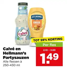 PLUS Calvé en Hellmann's Partysauzen aanbieding