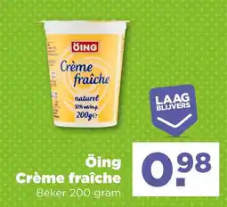 PLUS Öing Crème fraîche aanbieding